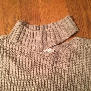 Stylish Cut out neck sweater
